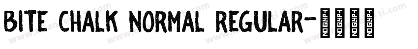 Bite Chalk Normal Regular字体转换